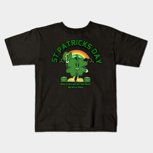 Rainbow St Patric Green Fun Kids T-Shirt